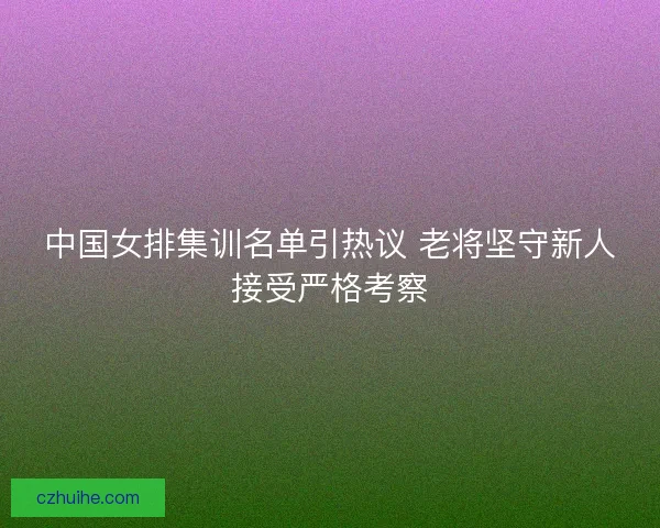 中国女排集训名单引热议 老将坚守新人接受严格考察 中国女排集训名单引热议 老将坚守新人接受严格考察